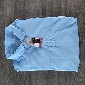 Matte Grey Brand Polo Shirt